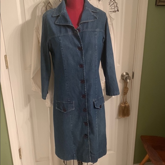 Vintage Jackets & Blazers - Denim Long Coat